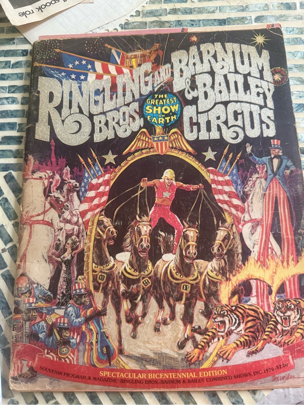 Ringling Bros. Barnum & Bailey Circus 1976 Bicentennial Souvenir Program